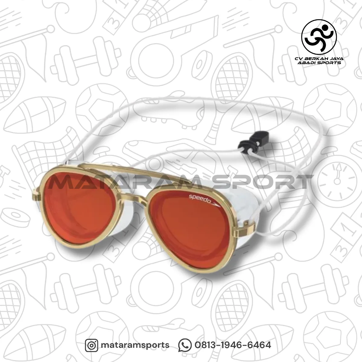 Adult Sunny G Mariner Mirrored Goggles - Gold / Bronze / Crimson