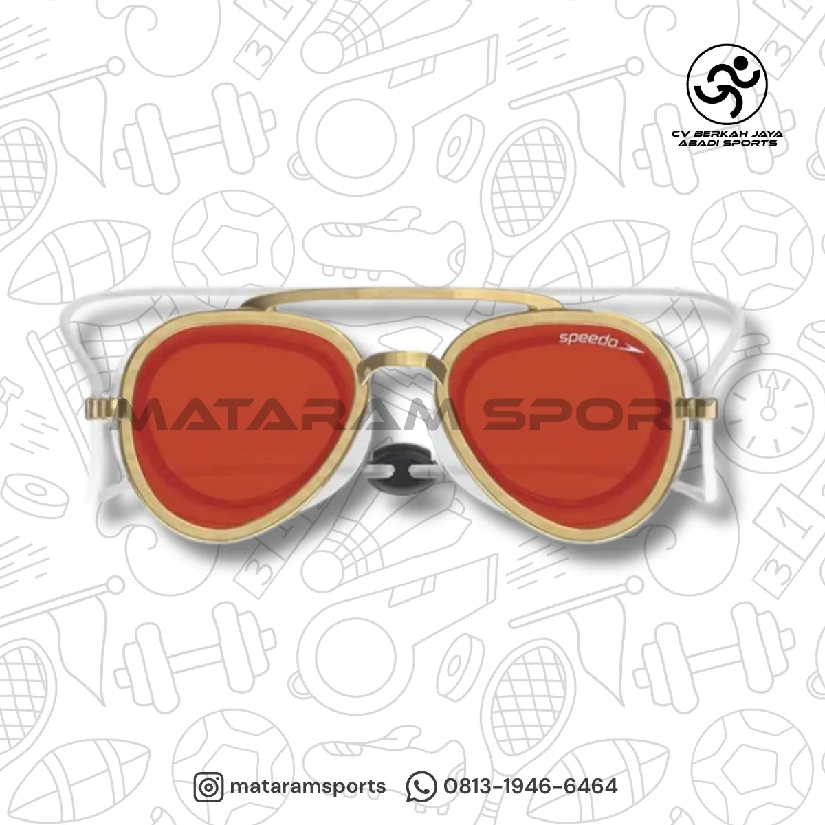 Adult Sunny G Mariner Mirrored Goggles - Gold / Bronze / Crimson 2