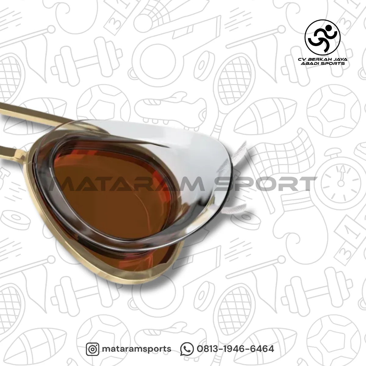 Adult Sunny G Mariner Mirrored Goggles - Gold / Bronze / Crimson 3