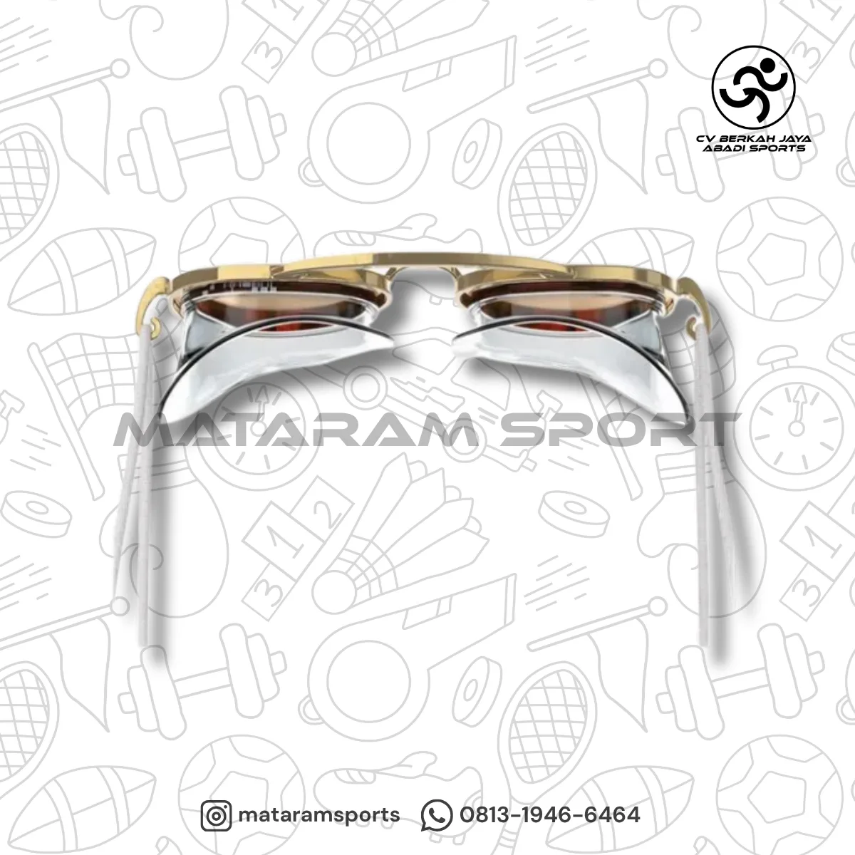 Adult Sunny G Mariner Mirrored Goggles - Gold / Bronze / Crimson 6