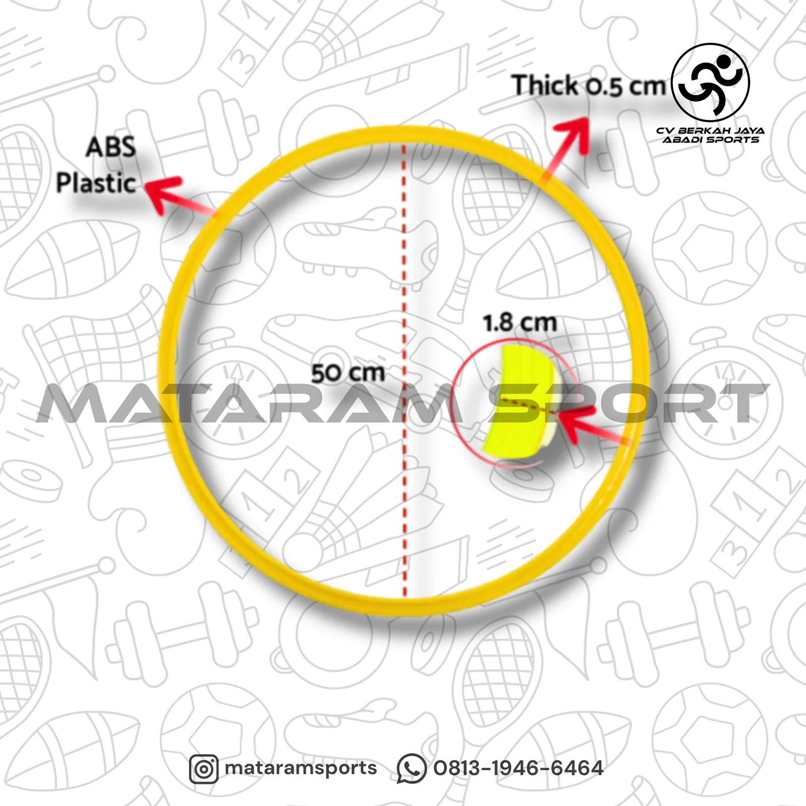 Agility Ring Circle Rox 40cm dan 50cm 2