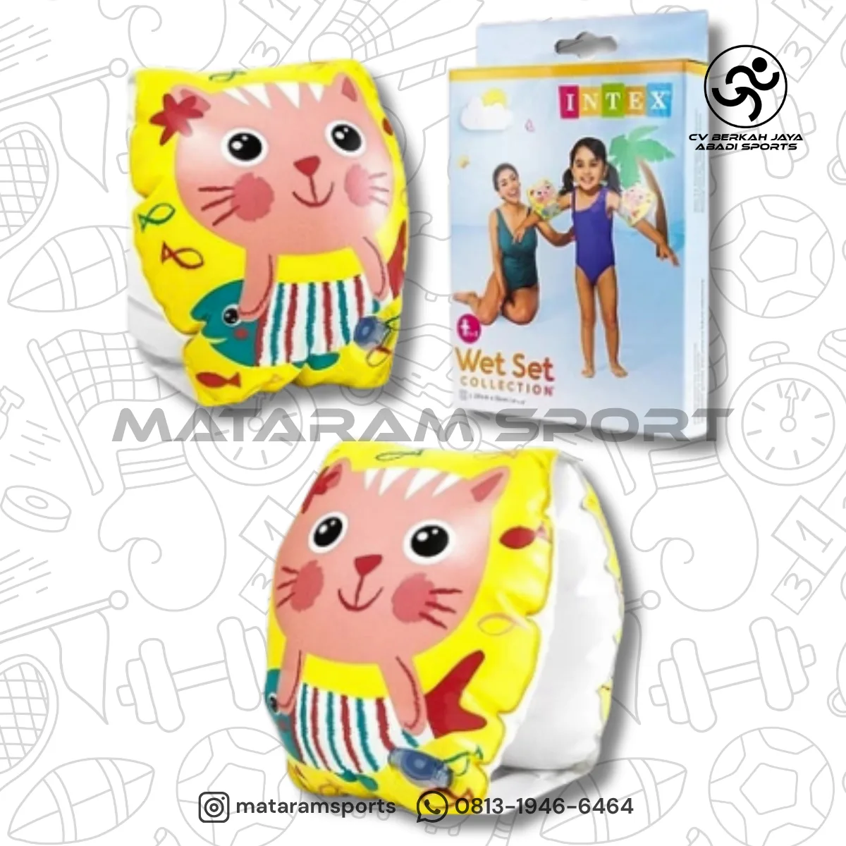 Arm Bands / Pelampung tangan anak anakIntex 56665 Happy Kitten 2