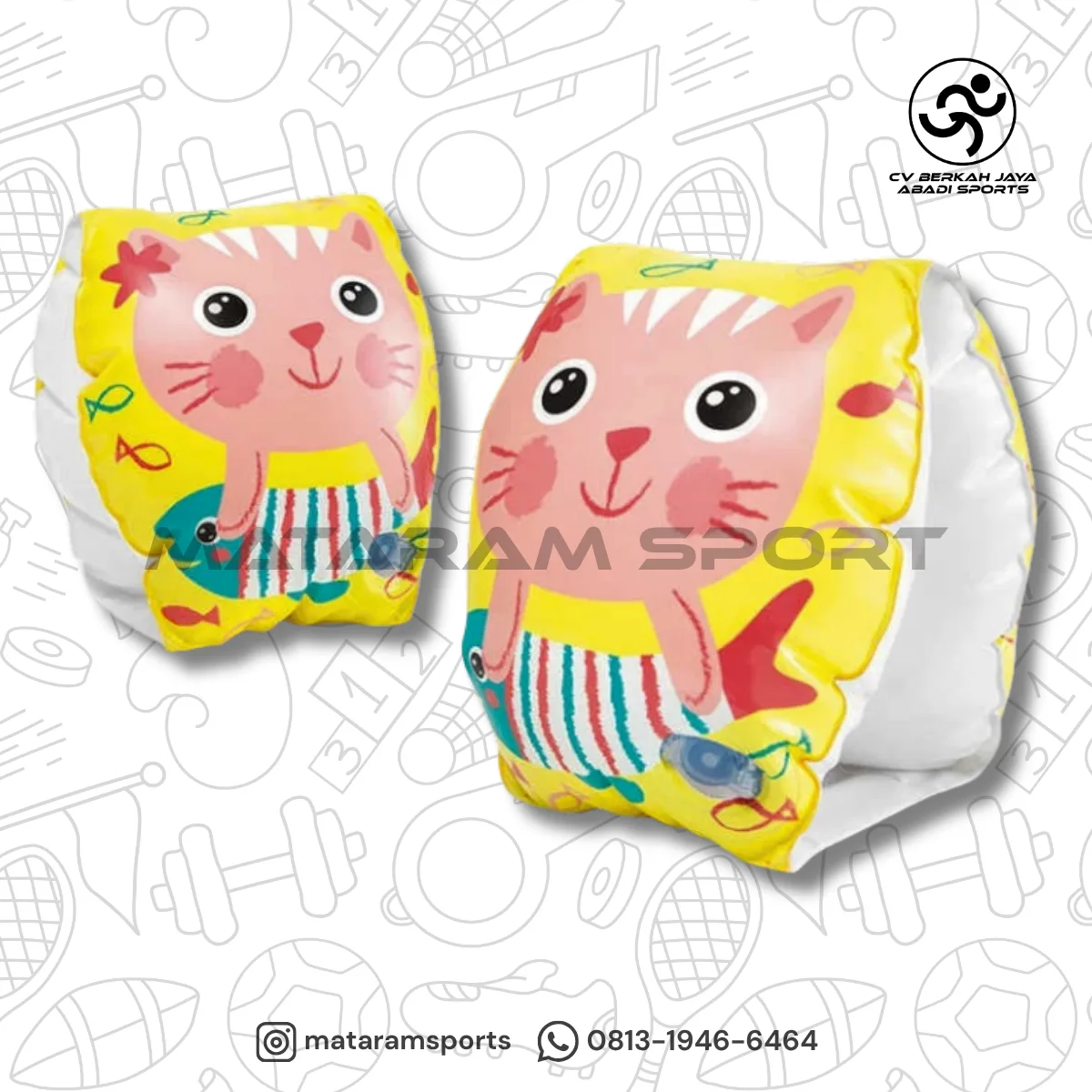 Arm Bands / Pelampung tangan anak anakIntex 56665 Happy Kitten