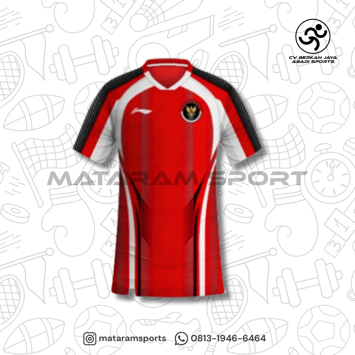 Baju / Jersey badminton Olimpiade Lokal 2