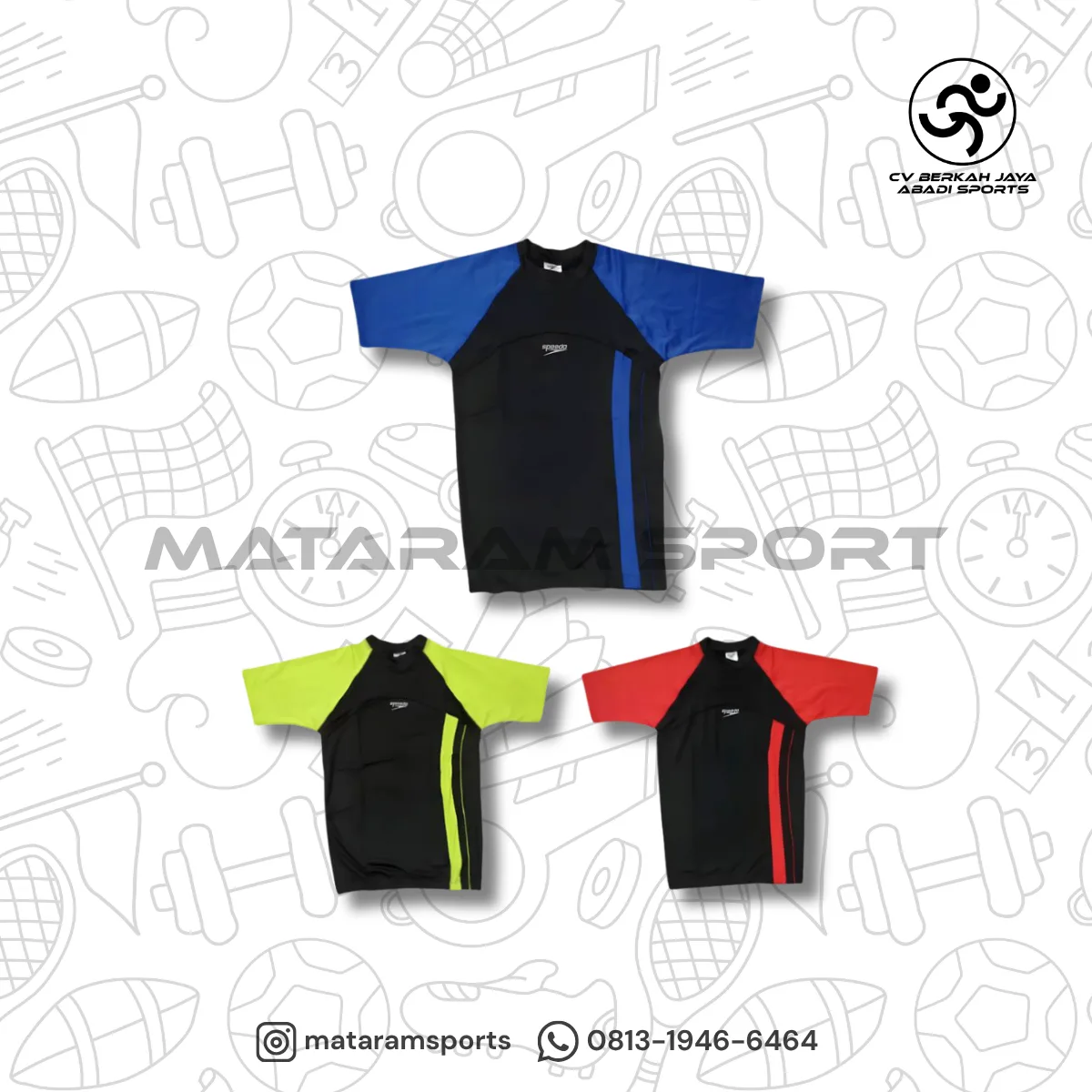 Baju Renang Atasan Lengan Pendek