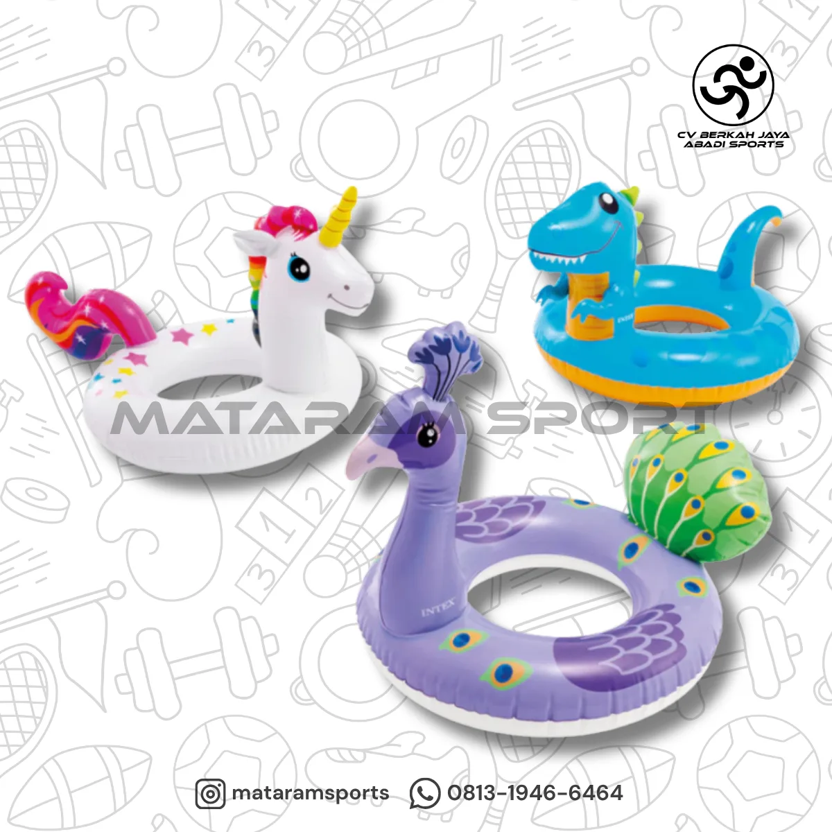 Ban/Pelampung INTEX New Big Animal Rings