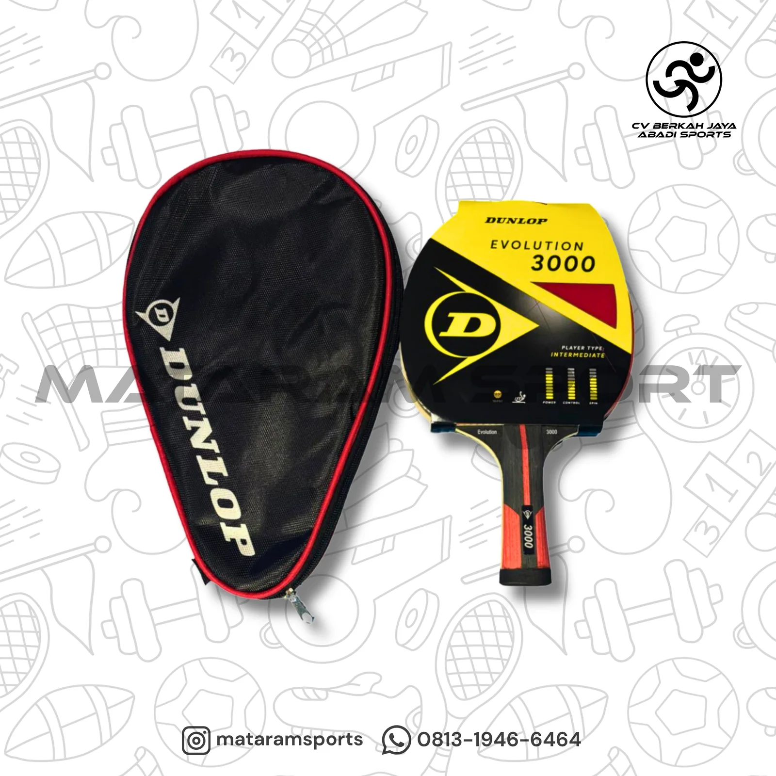 Bed Pingpong Dunlop Evolution 3000