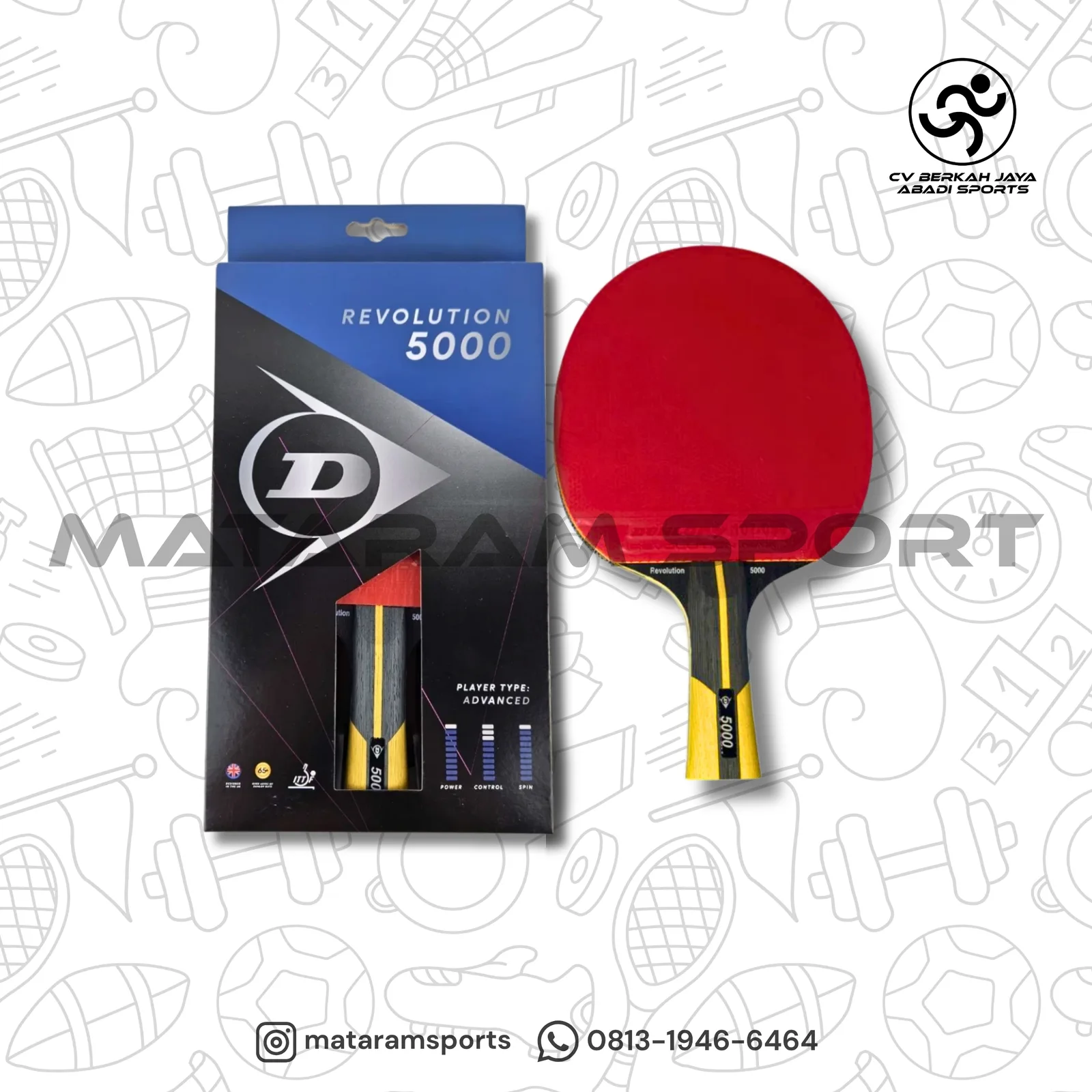Bed Pingpong Dunlop Evolution 5000