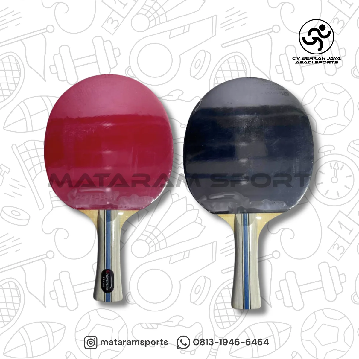 BED PINGPONG TENIS MEJA POWERSPIN 3002 - 3 STAR 2
