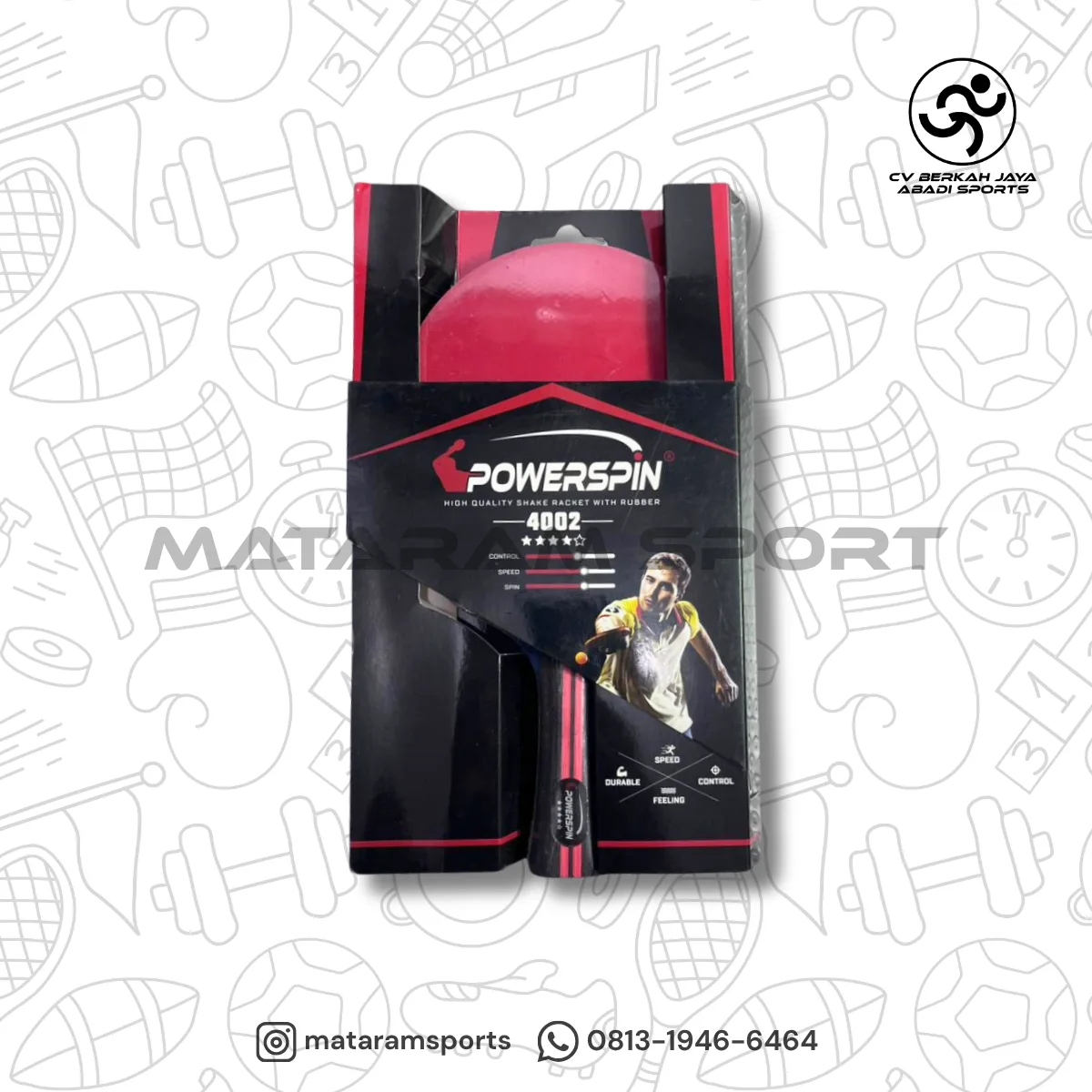 BED PINGPONG TENIS MEJA POWERSPIN 4002 - 4 STAR