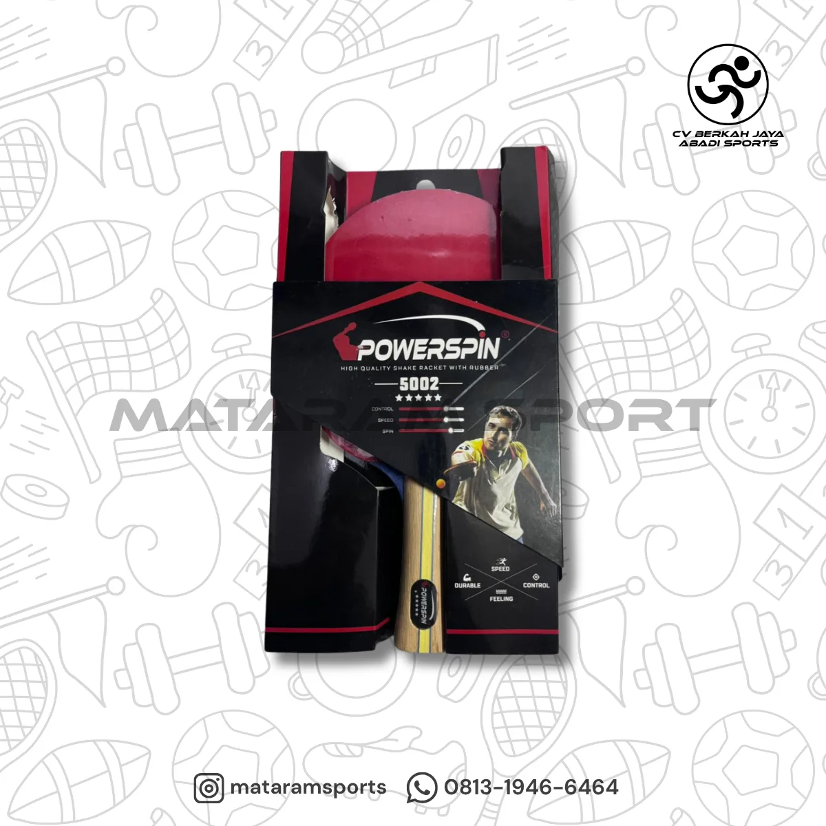 BED PINGPONG TENIS MEJA POWERSPIN 5002 - 5 STAR