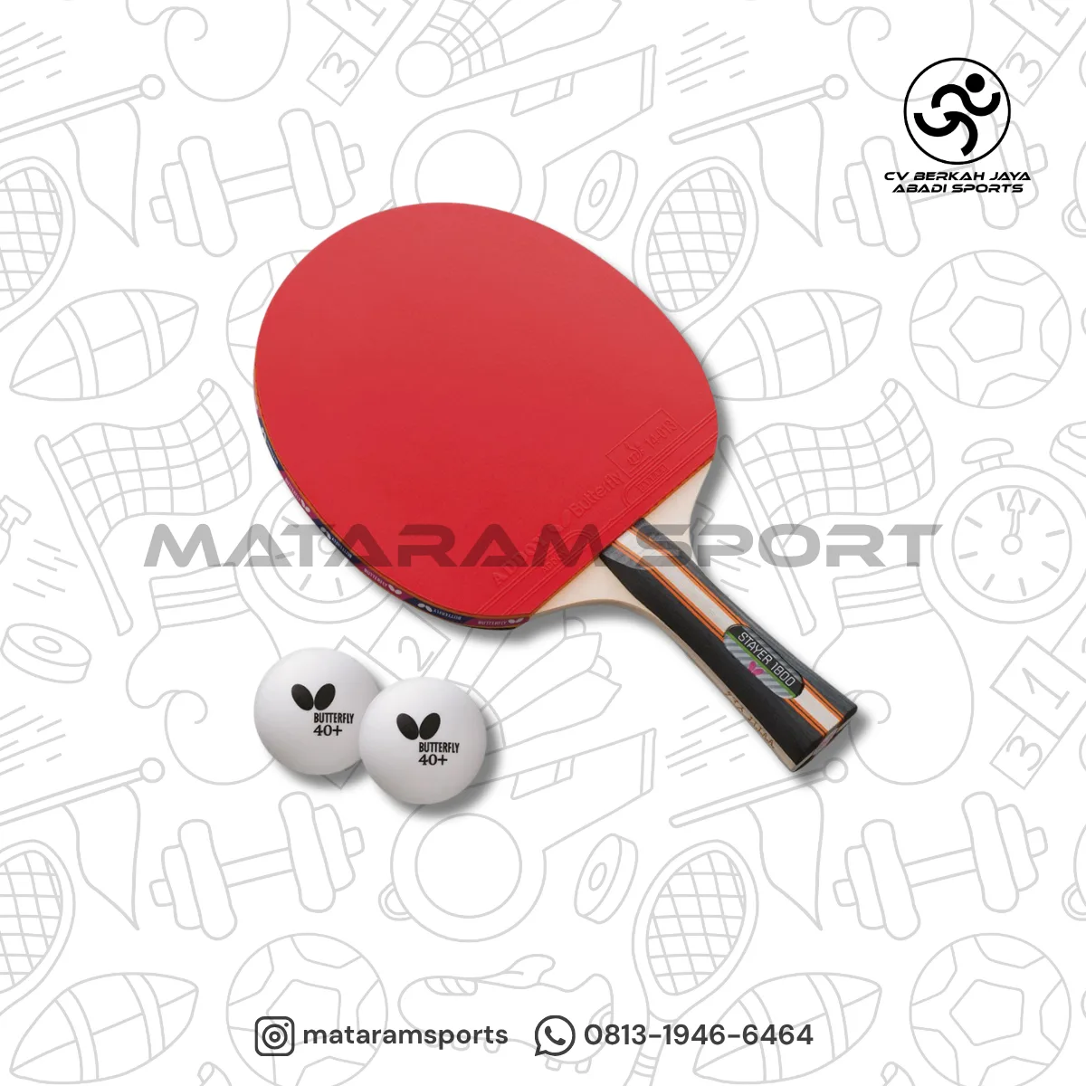 Bed Tenis Meja Butterfly Stayer 1800 2