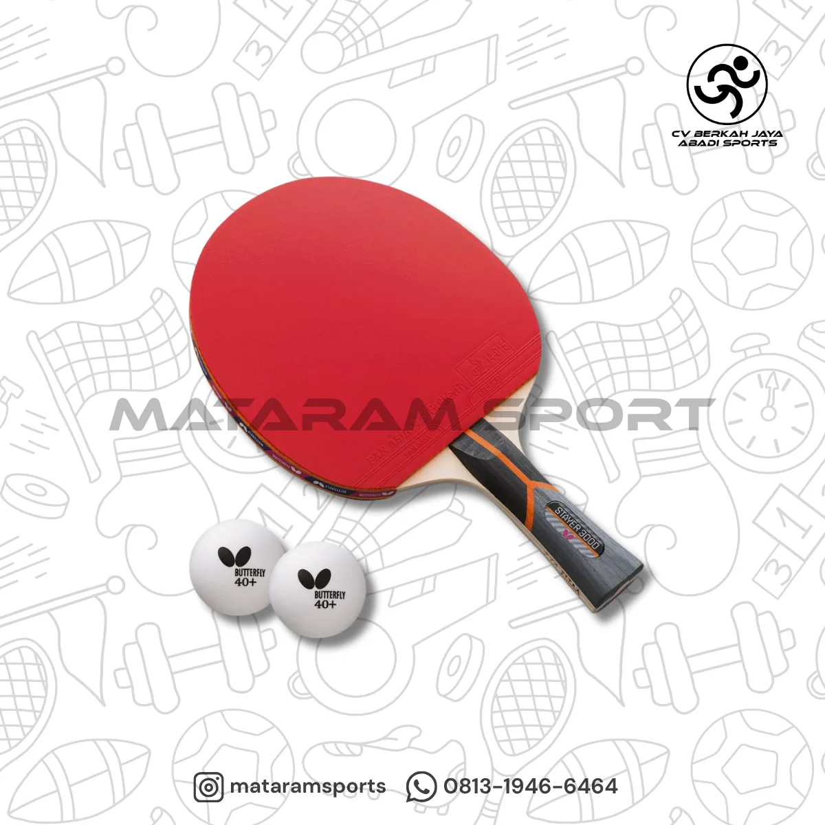 Bed Tenis Meja Butterfly Stayer 3000 2