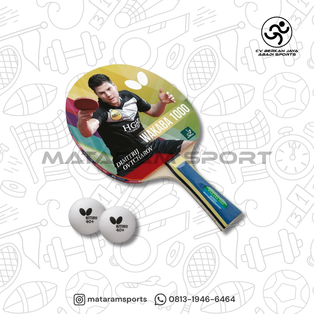Bed Tenis Meja Butterfly Wakaba 1000 2