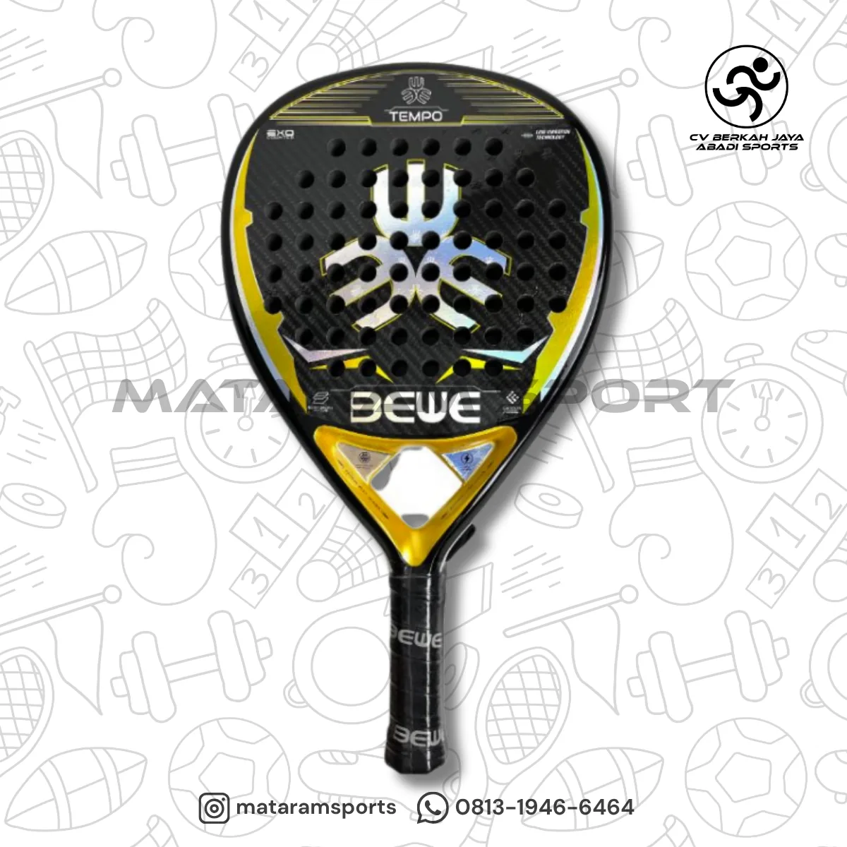 Bewe Btr-4052 Tempo Raket Padel Karbon