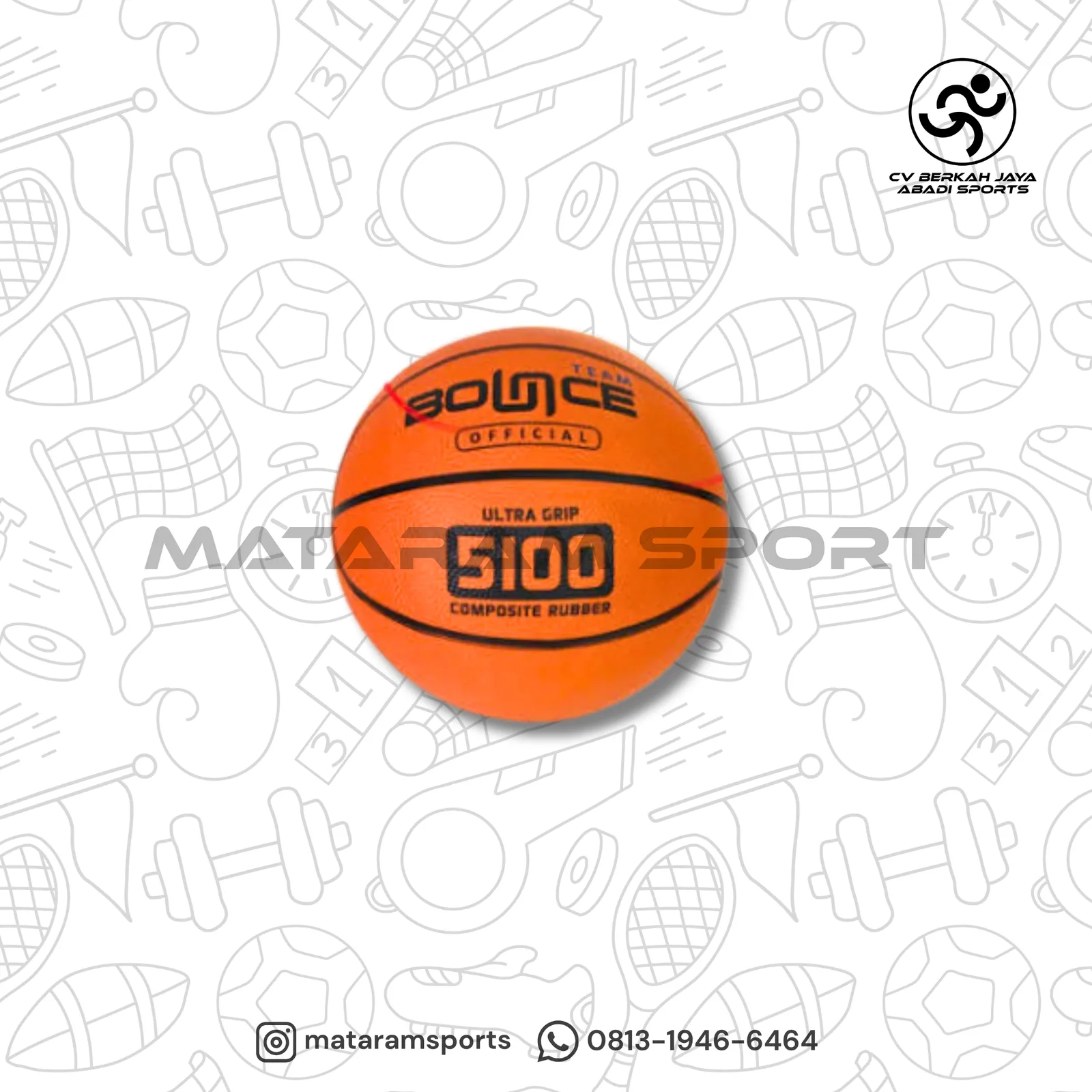 Bola Basket Bounce Composite Rubber (5100 / 6600 / 7100) 2
