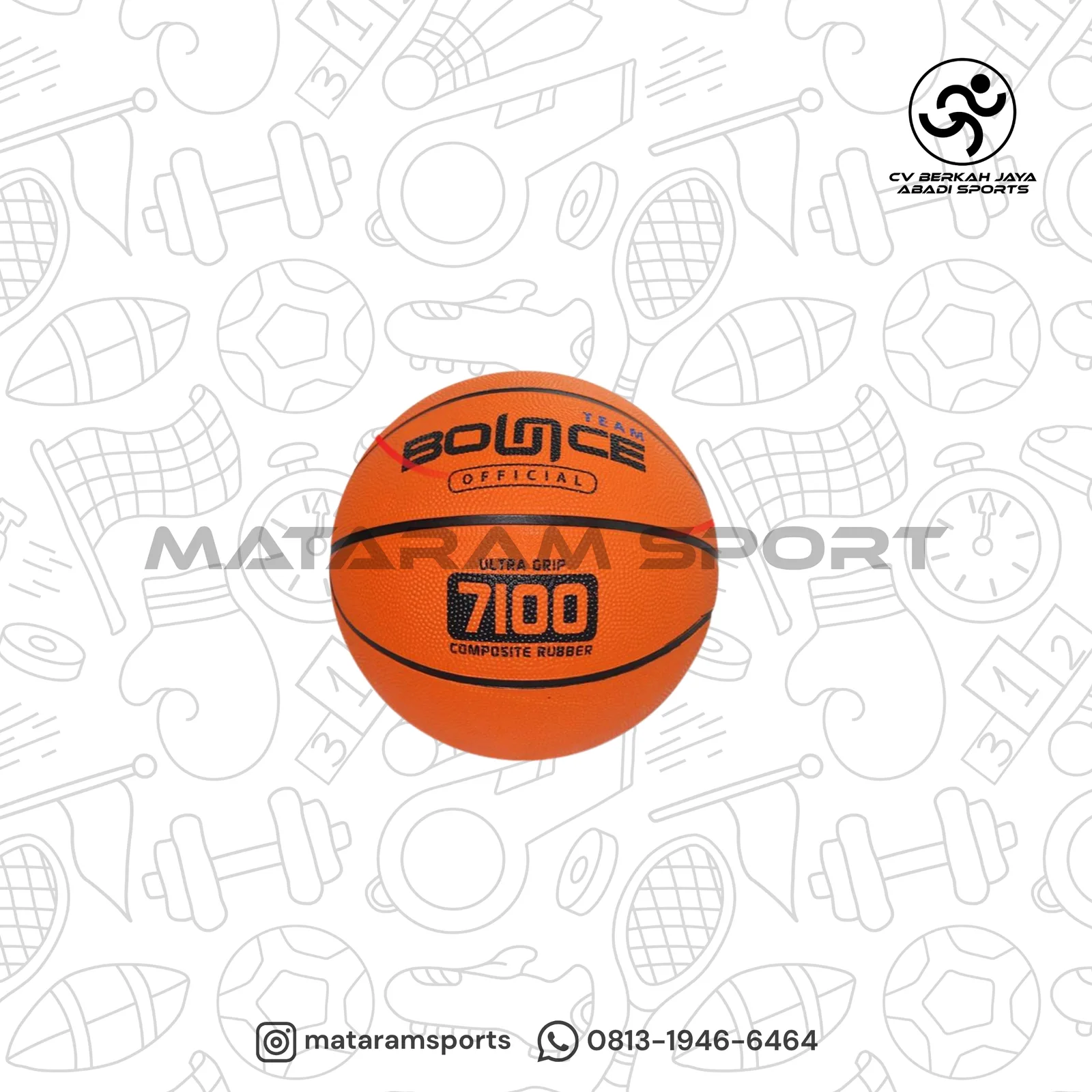 Bola Basket Bounce Composite Rubber (5100 / 6600 / 7100) 4