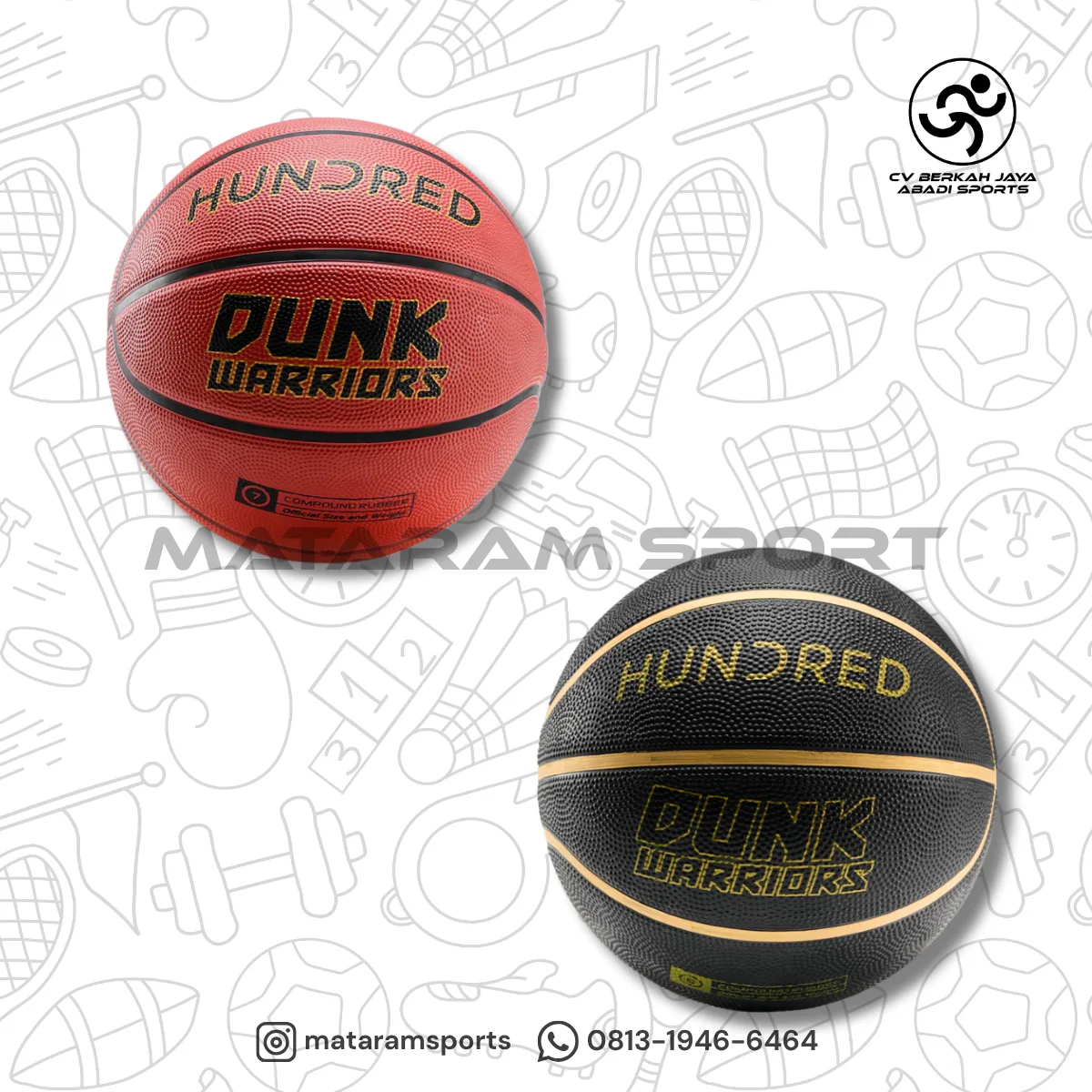 Bola Basket Hundred Dunk Warrior