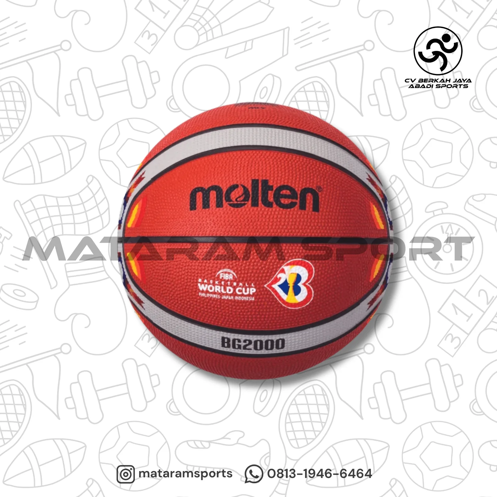 Bola Basket Molten BG 2000 M3P - World Cup