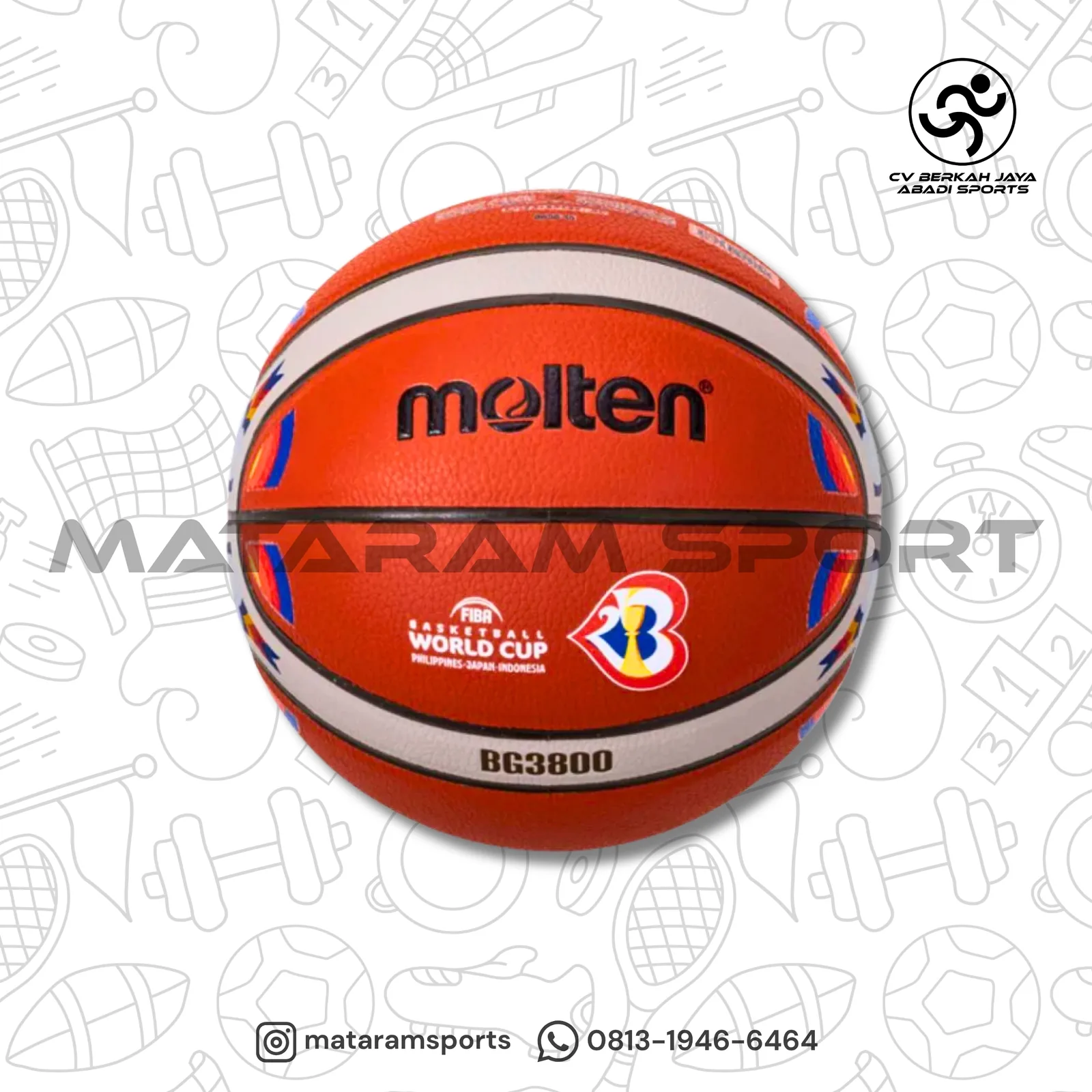 Bola Basket Molten BG 3800 Word cup