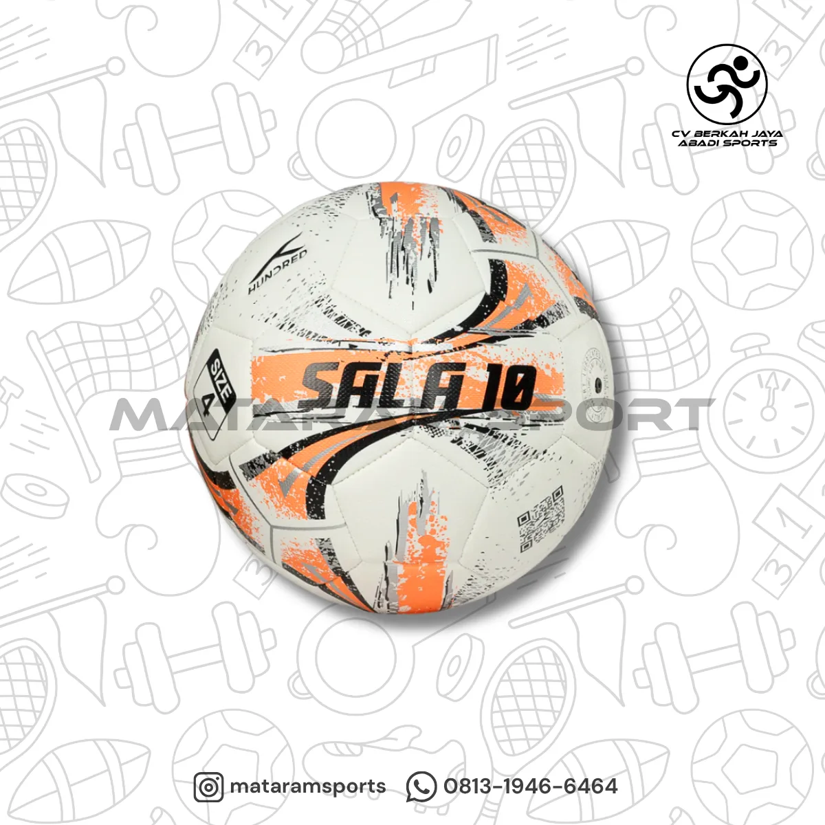 Bola Futsal Hundred Sala 10
