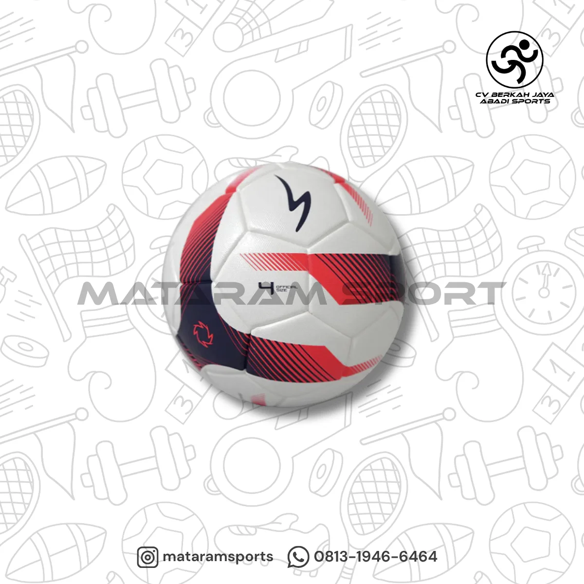 Bola Futsal Specs Spinova Size 4 2
