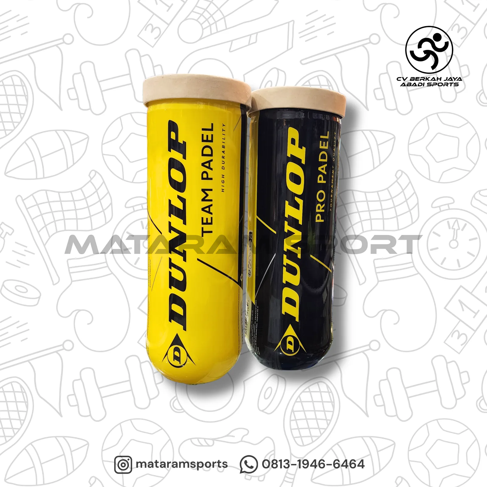 Bola Padel Dunlop Pro Padel / Team Padel Isi 3