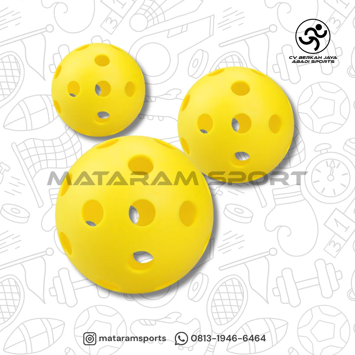 Bola Pickleball Odea 26 lubang 72mm