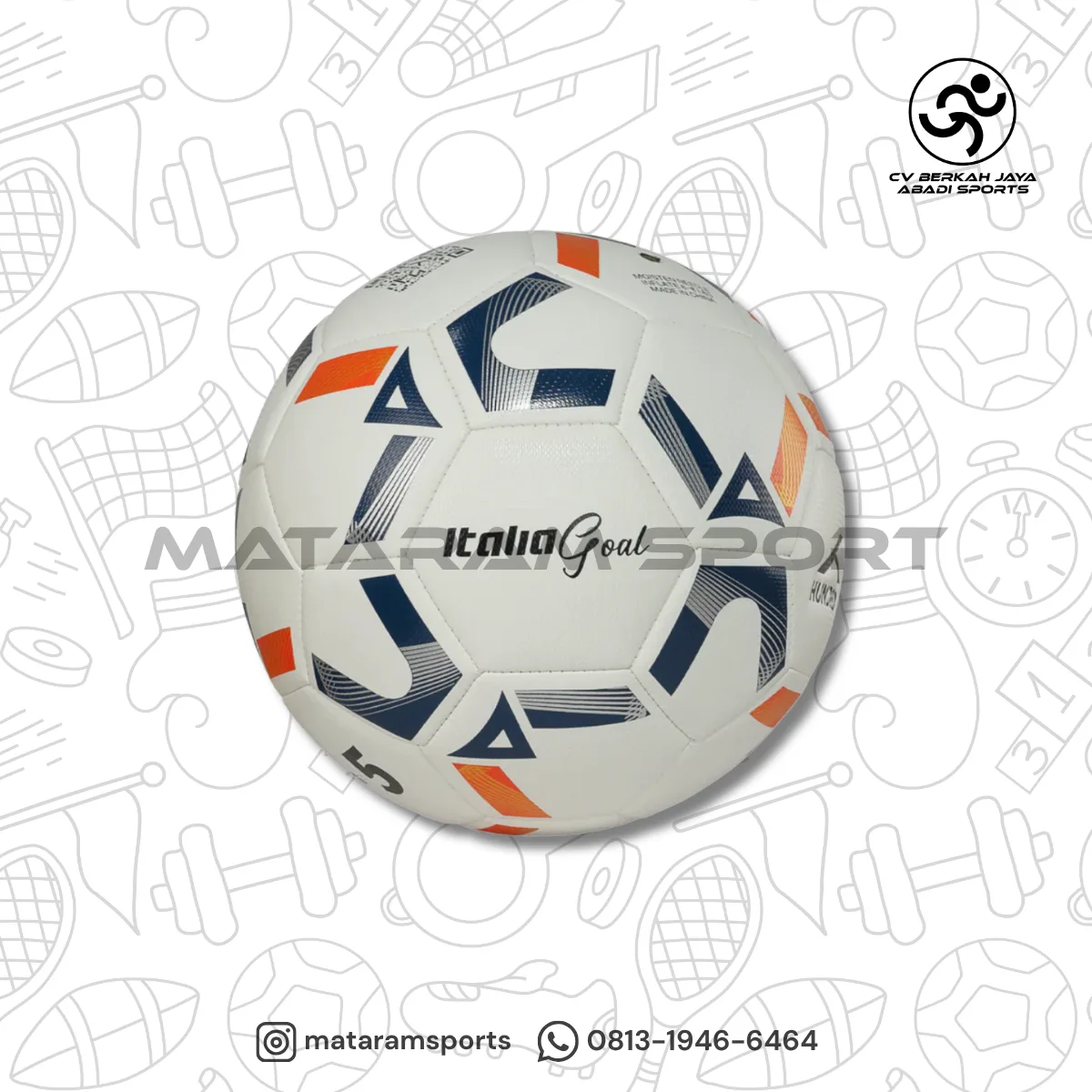 Bola Sepak Hundred Italia Goal Size 5 2