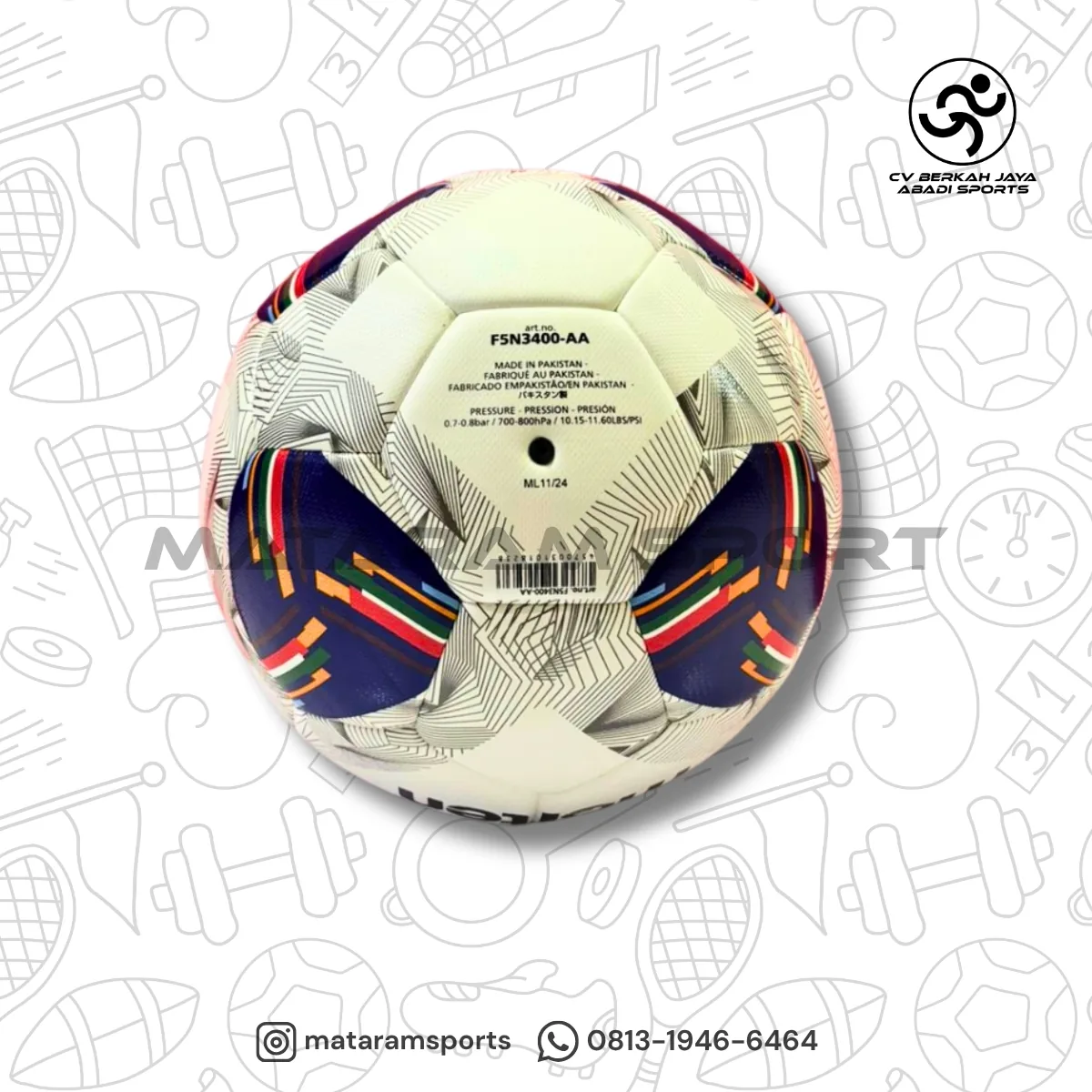 Bola Sepak Molten F5N3400-AA / Vantaggio 3400 AQ 2