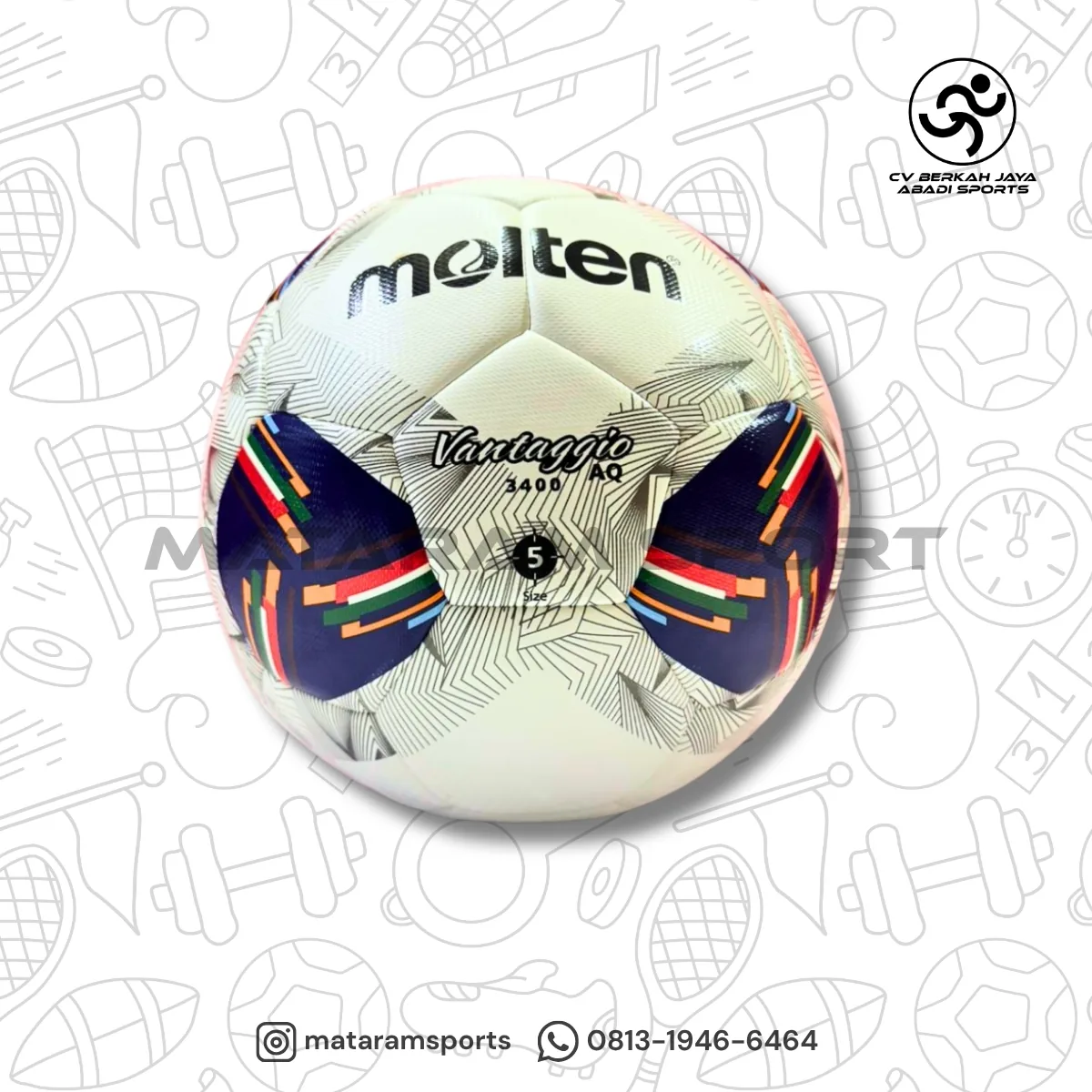 Bola Sepak Molten F5N3400-AA / Vantaggio 3400 AQ 3