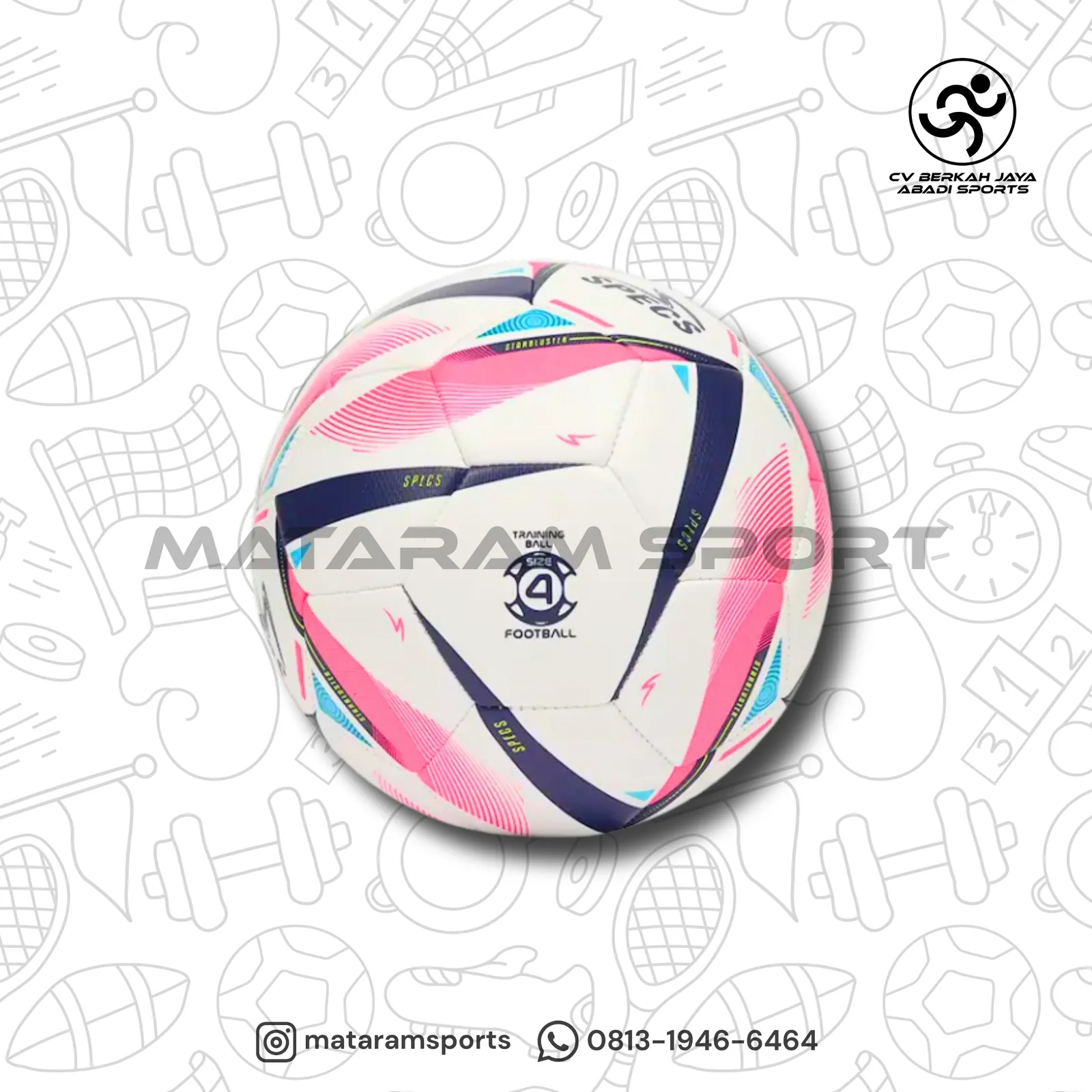 Bola Sepak Specs Starbluster size 4 2