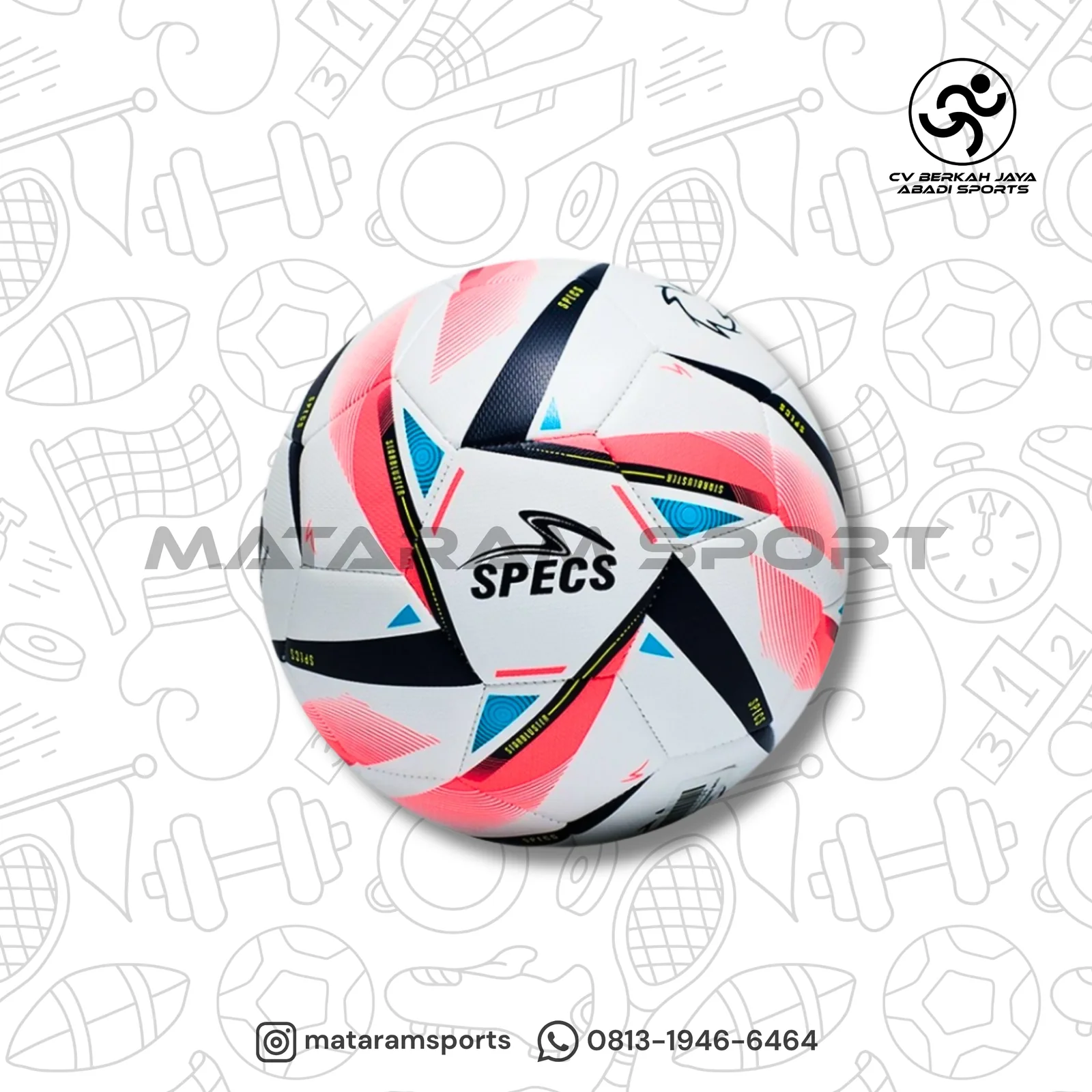 Bola Sepak Specs Starbluster size 5 2