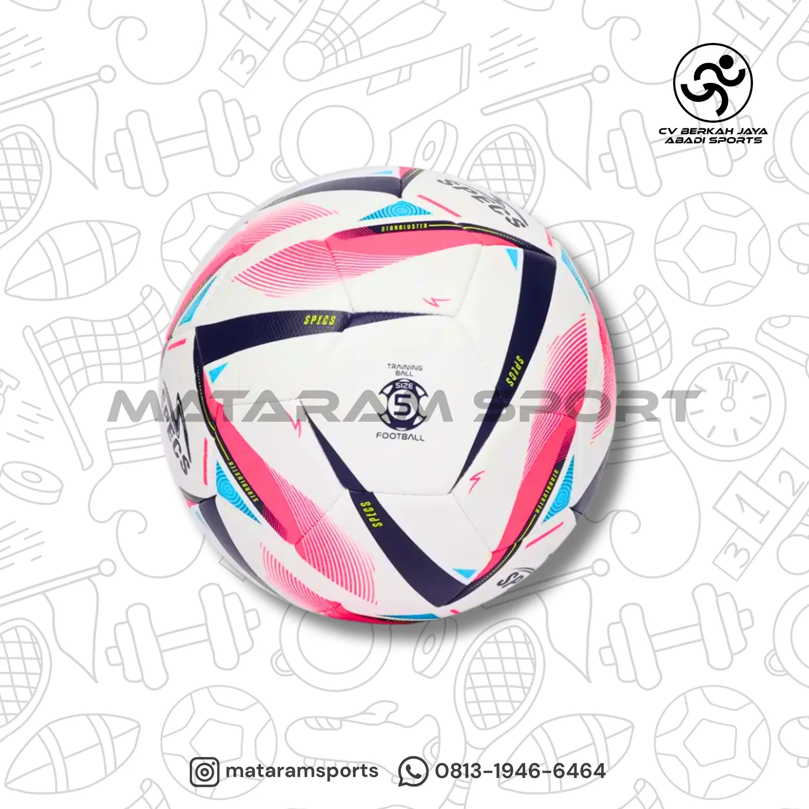 Bola Sepak Specs Starbluster size 5 3