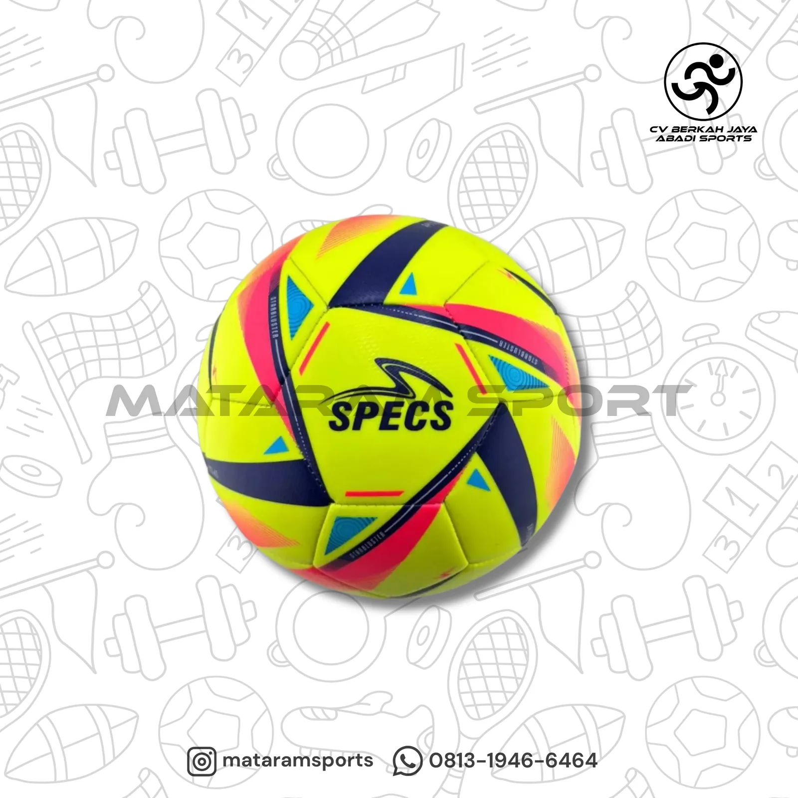 Bola Sepak Specs Starbluster size 5 4
