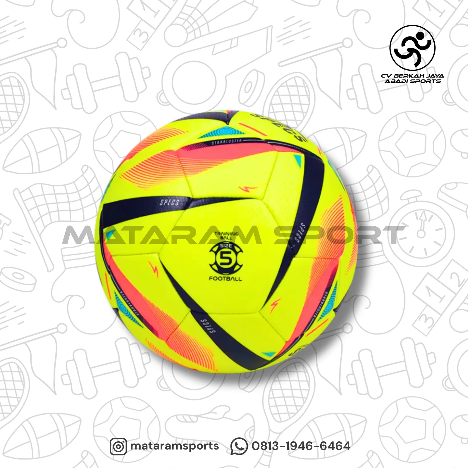 Bola Sepak Specs Starbluster size 5 5