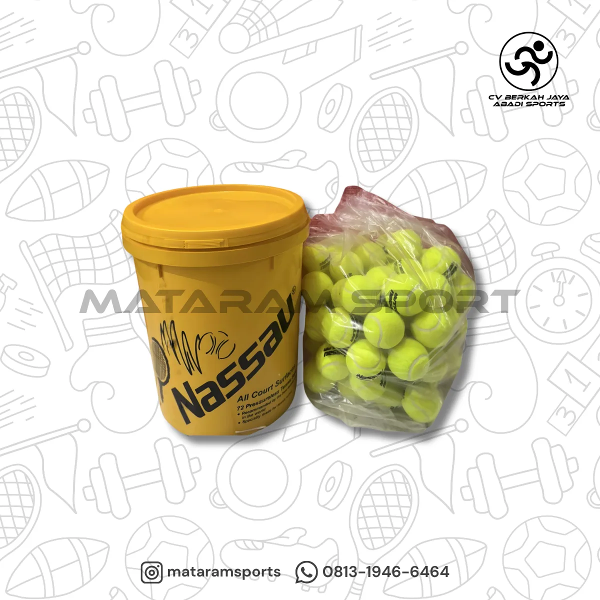 Bola Tenis Nassau Regular (Satuan) 2