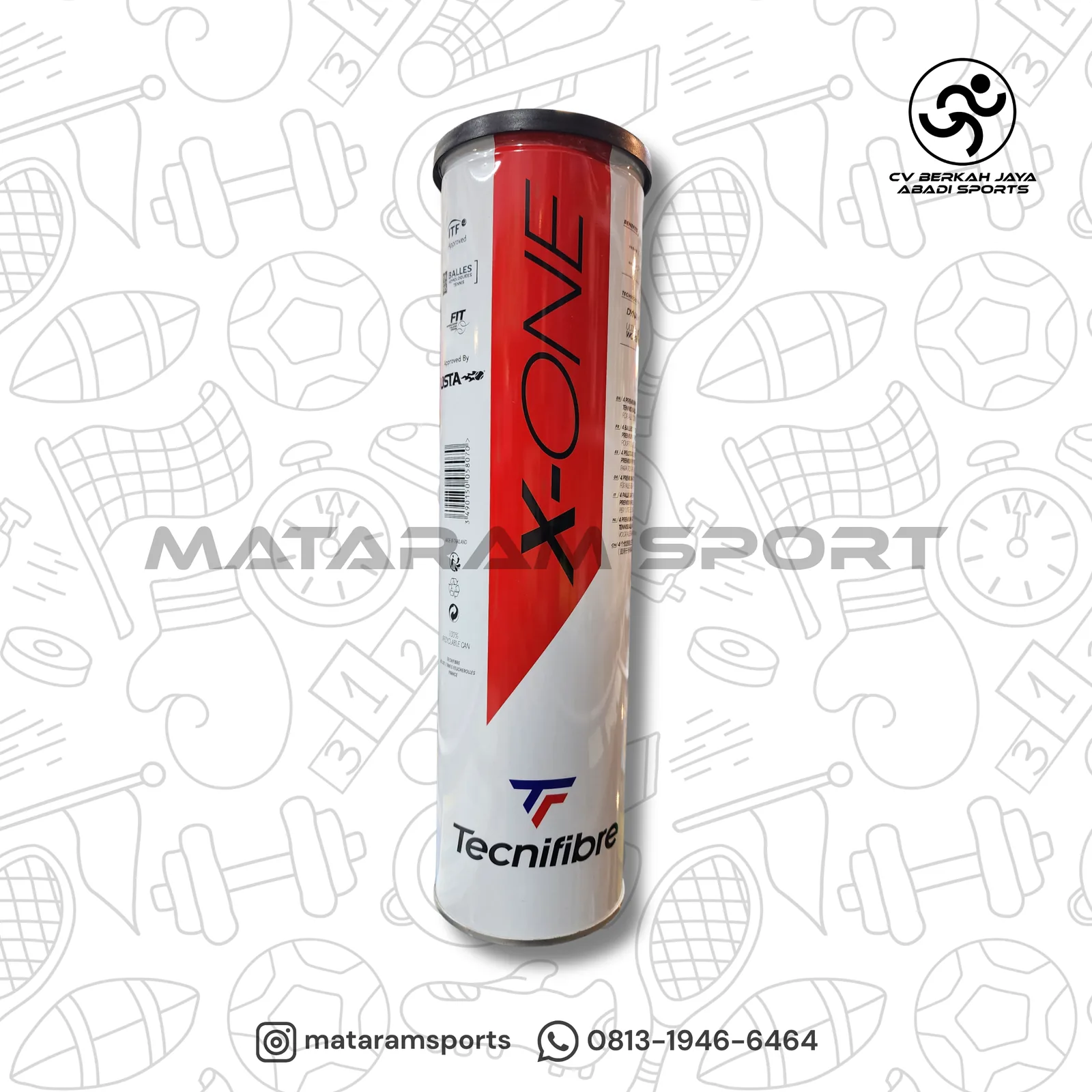 Bola Tenis Tecnifibre X-One 2