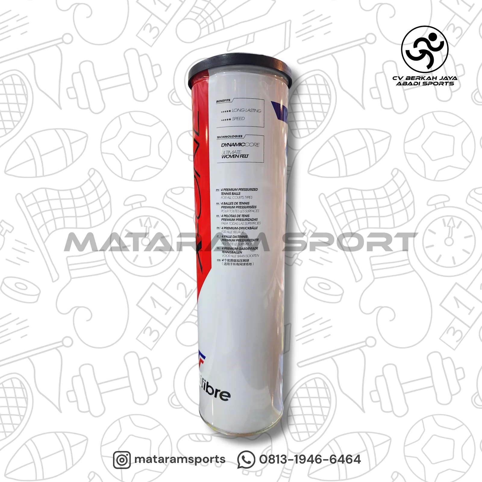 Bola Tenis Tecnifibre X-One 3