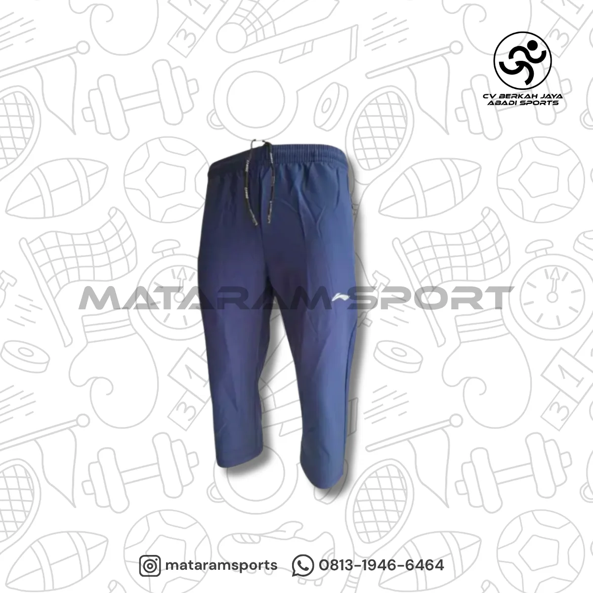 Celana Li-Ning 3/4 Activeluxe Mid-Calf Joggers AKQS431 2