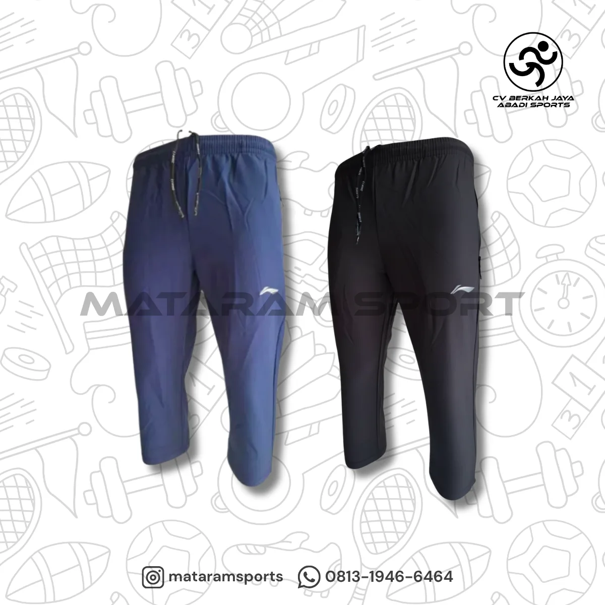 Celana Li-Ning 3/4 Activeluxe Mid-Calf Joggers AKQS431