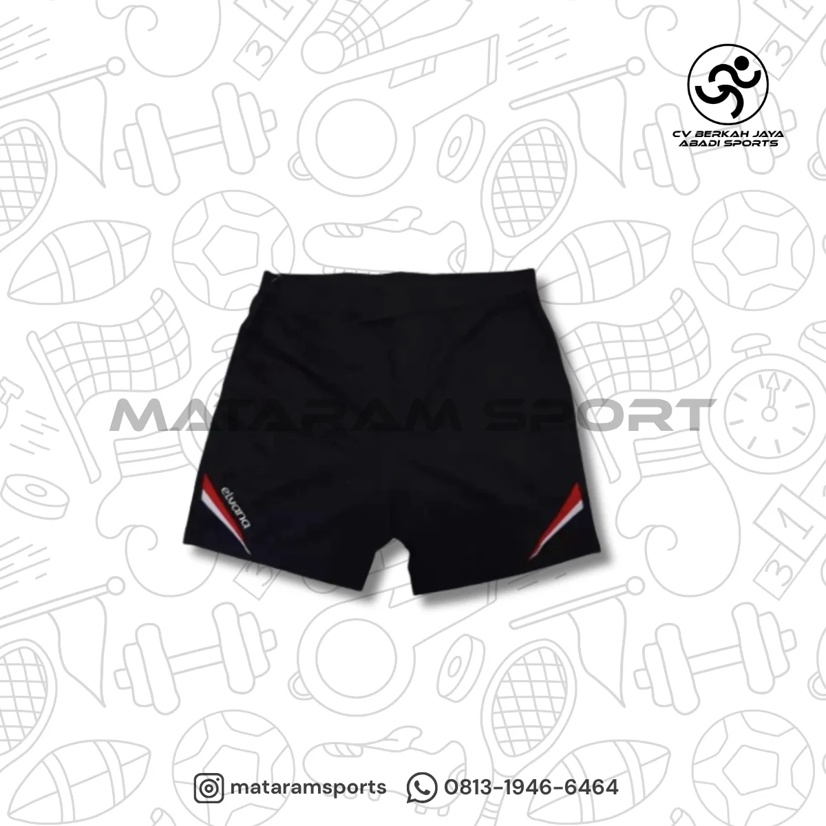 Celana Pendek Elvana / Celana Badminton Elvana 2