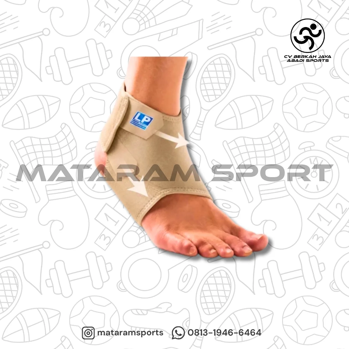Deker Pergelangan Kaki / Ankle Support LP 768CN 2