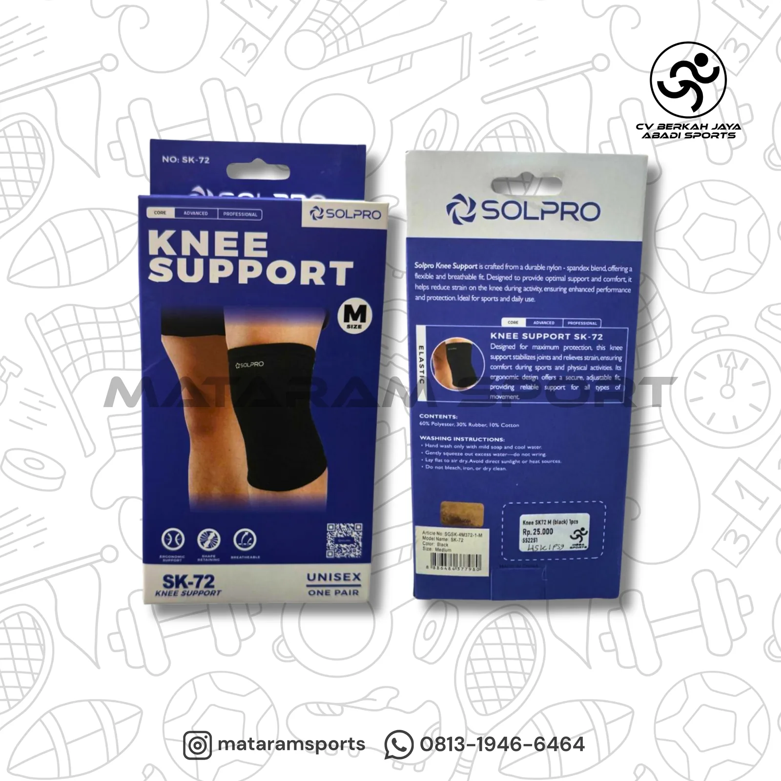 Deker Lutut / Knee Support Solpro SK72