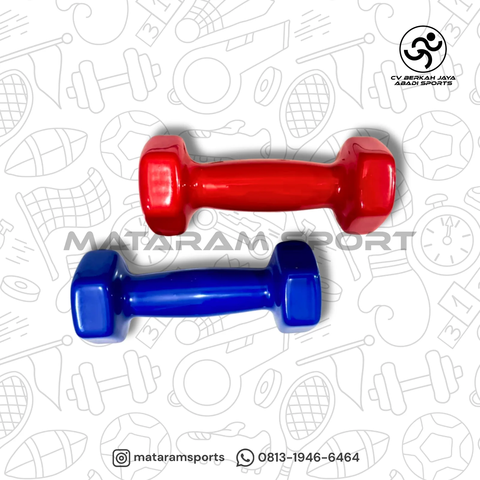 Dumbbell Vinyl ROX 1 Kg - 5 Kg 2