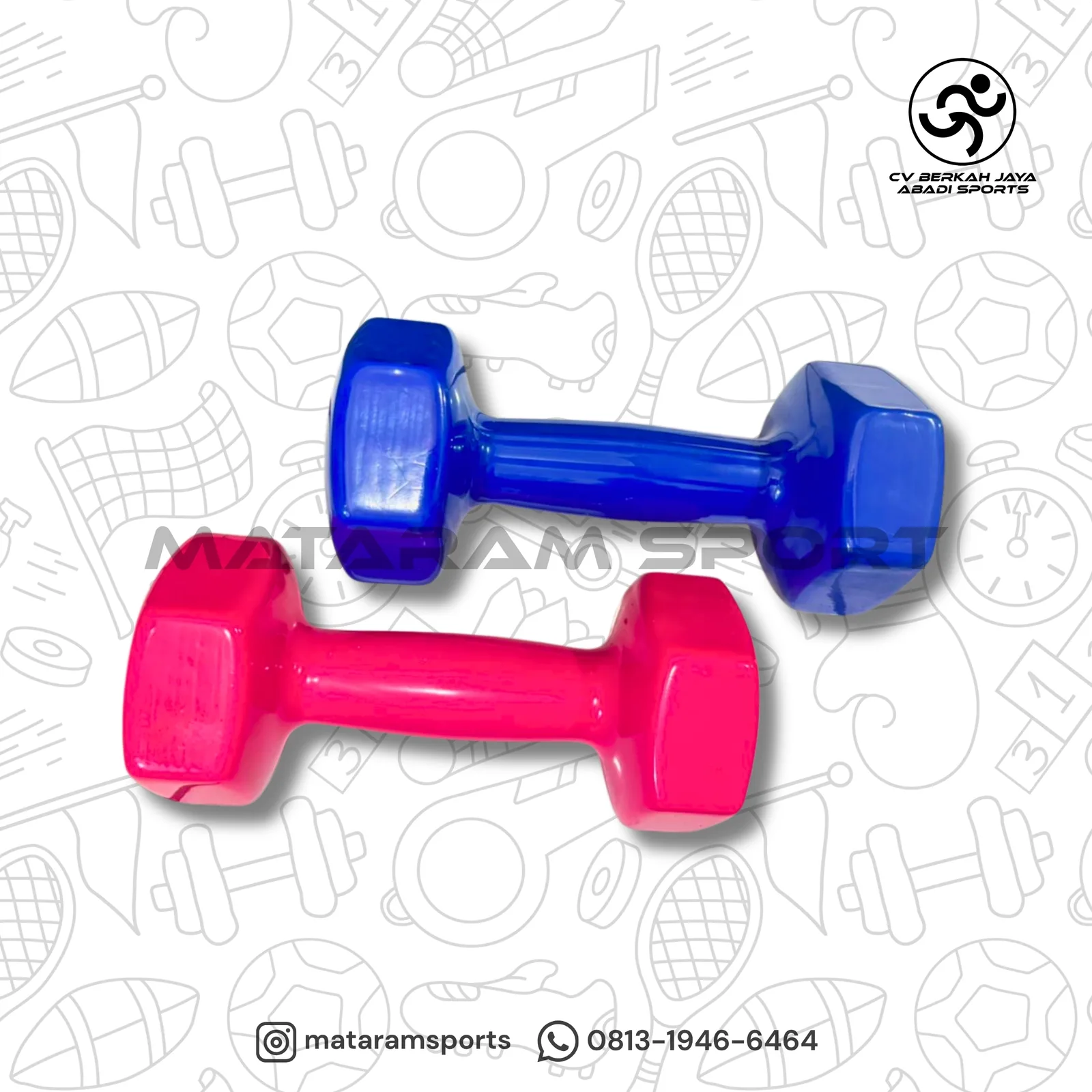 Dumbbell Vinyl ROX 1 Kg - 5 Kg 7