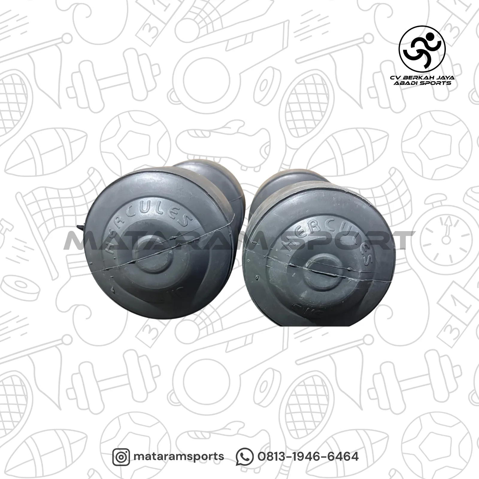 Dumbel Plastik Hercules 1 Kg - 10 Kg 8