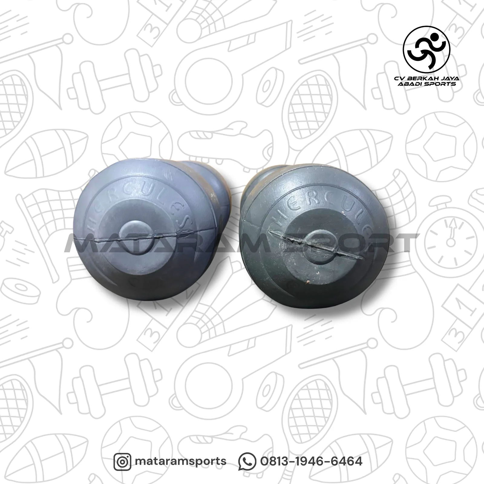 Dumbel Plastik Hercules 1 Kg - 10 Kg 9