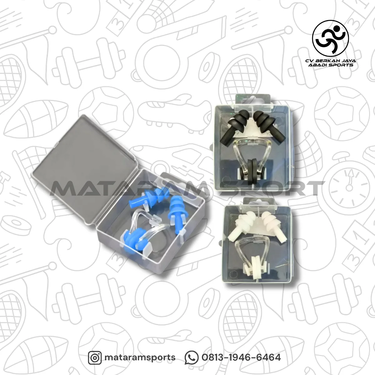Ear Plug & Nose Clip Renang