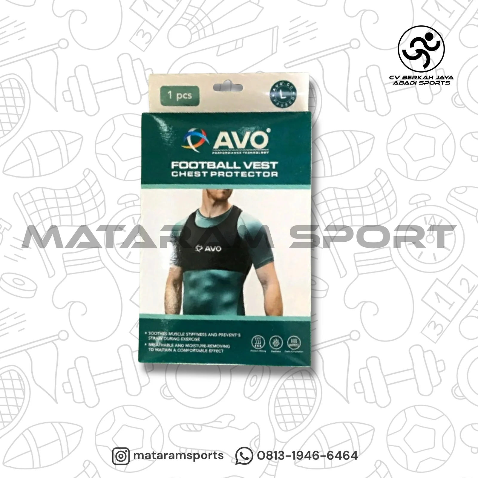 Football Vest Chest Protector AVO